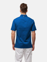 lightweight men's chef's jacket short sleeve incl. ball buttons Regular Fit Blue