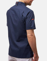 100% cotton lightweight chef's jacket men's short sleeve including ball buttons Regular Fit