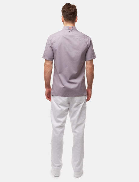 100% cotton lightweight chef's jacket men's short sleeve including ball buttons Regular Fit