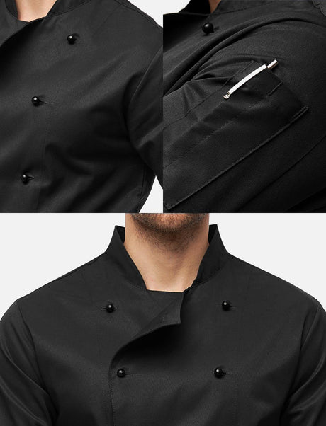 easyMove men's chef's jacket short sleeve incl. ball buttons Regular Fit