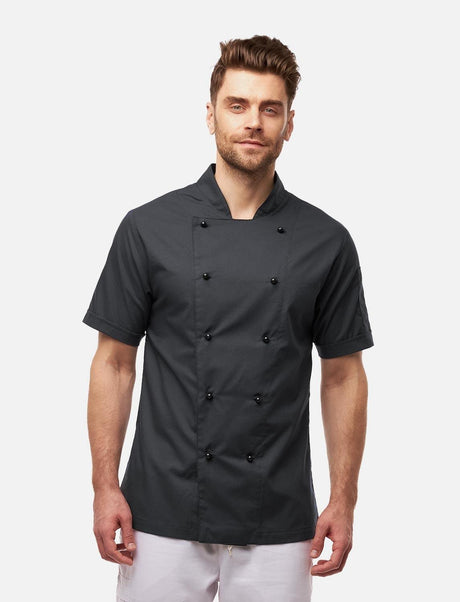 easyMove men's chef's jacket short sleeve incl. ball buttons Regular Fit