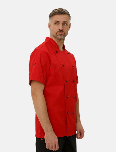 easyMove men's chef's jacket short sleeve incl. ball buttons Regular Fit