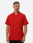 easyMove men's chef's jacket short sleeve incl. ball buttons Regular Fit