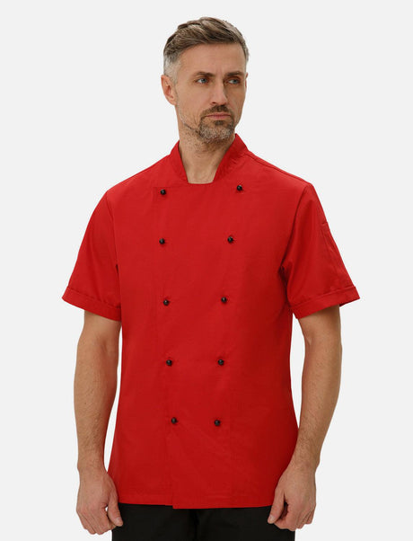 easyMove men's chef's jacket short sleeve incl. ball buttons Regular Fit