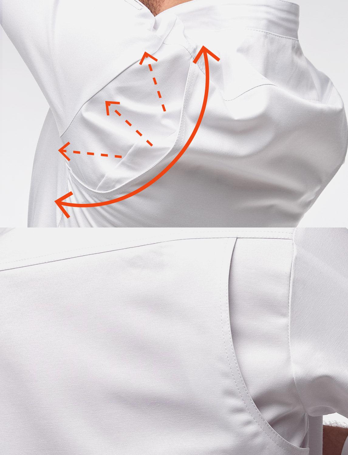 easyMove men's chef's jacket short sleeve incl. ball buttons Regular Fit