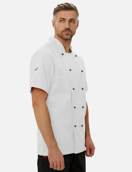 easyMove men's chef's jacket short sleeve incl. ball buttons Regular Fit
