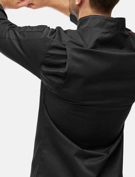 easyClean men's chef's jacket including ball buttons, cotton, long-sleeved, regular fit