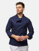 easyClean men's chef's jacket including ball buttons, cotton, long-sleeved, regular fit