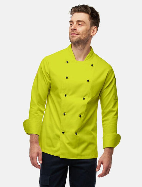easyClean men's chef's jacket including ball buttons, cotton, long-sleeved, regular fit