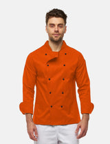 easyClean men's chef's jacket including ball buttons, cotton, long-sleeved, regular fit
