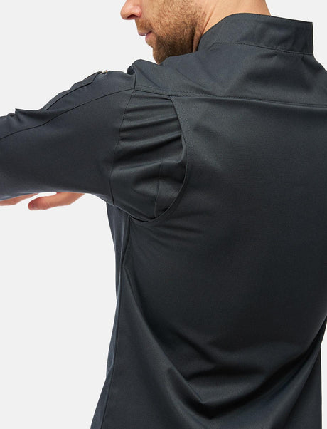 easyClean men's chef's jacket including ball buttons, cotton, long-sleeved, regular fit