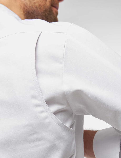 easyClean men's chef's jacket including ball buttons, cotton, long-sleeved, regular fit