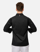 Men's long-sleeved easyMove chef's jacket with dryMesh insert – snap fasteners