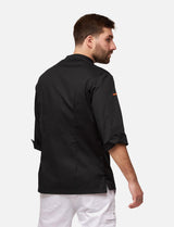 Veste de cuisine homme manches courtes avec fermeture zippée stretch Slim Fit