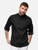 Veste de cuisine homme manches courtes avec fermeture zippée stretch Slim Fit