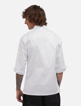 Veste de cuisine homme manches courtes avec fermeture zippée stretch Slim Fit