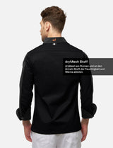 easyClean men's chef's jacket with dryMesh back and sleeves - including ball buttons - long sleeve