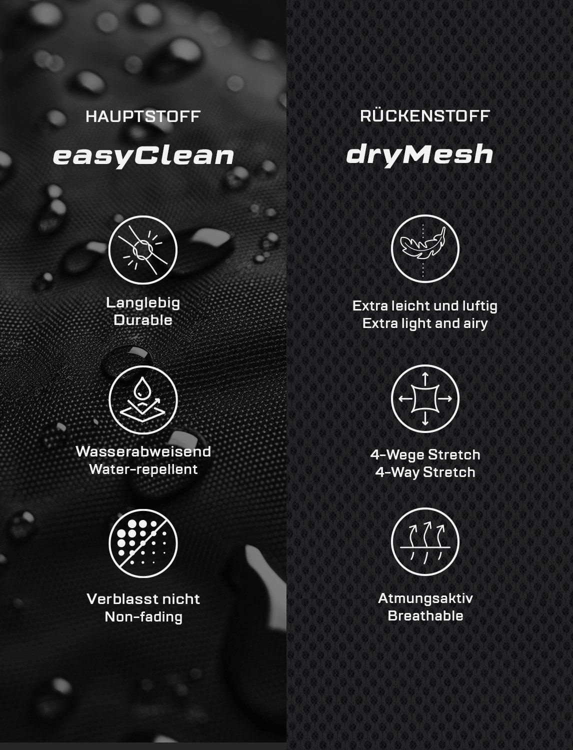 easyClean men's chef's jacket with dryMesh back and sleeves - including ball buttons - long sleeve