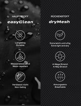easyClean men's chef's jacket with dryMesh back and sleeves - including ball buttons - long sleeve