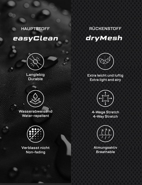 easyClean men's chef's jacket with dryMesh back and sleeves - including ball buttons - long sleeve