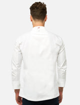 modern chef's jacket men's long-sleeved with snap fasteners easyMove and dryMesh