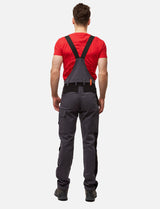 Salopette de travail professionnelle homme avec poches pour genouillères en coton Strong Stretch pour artisanat et bâtiment