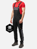 Salopette de travail professionnelle homme avec poches pour genouillères en coton Strong Stretch pour artisanat et bâtiment