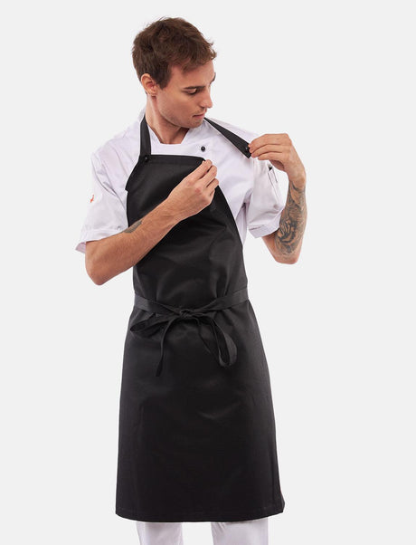 freeNeck bib apron water-repellent cooking apron unisex 105x70 cm