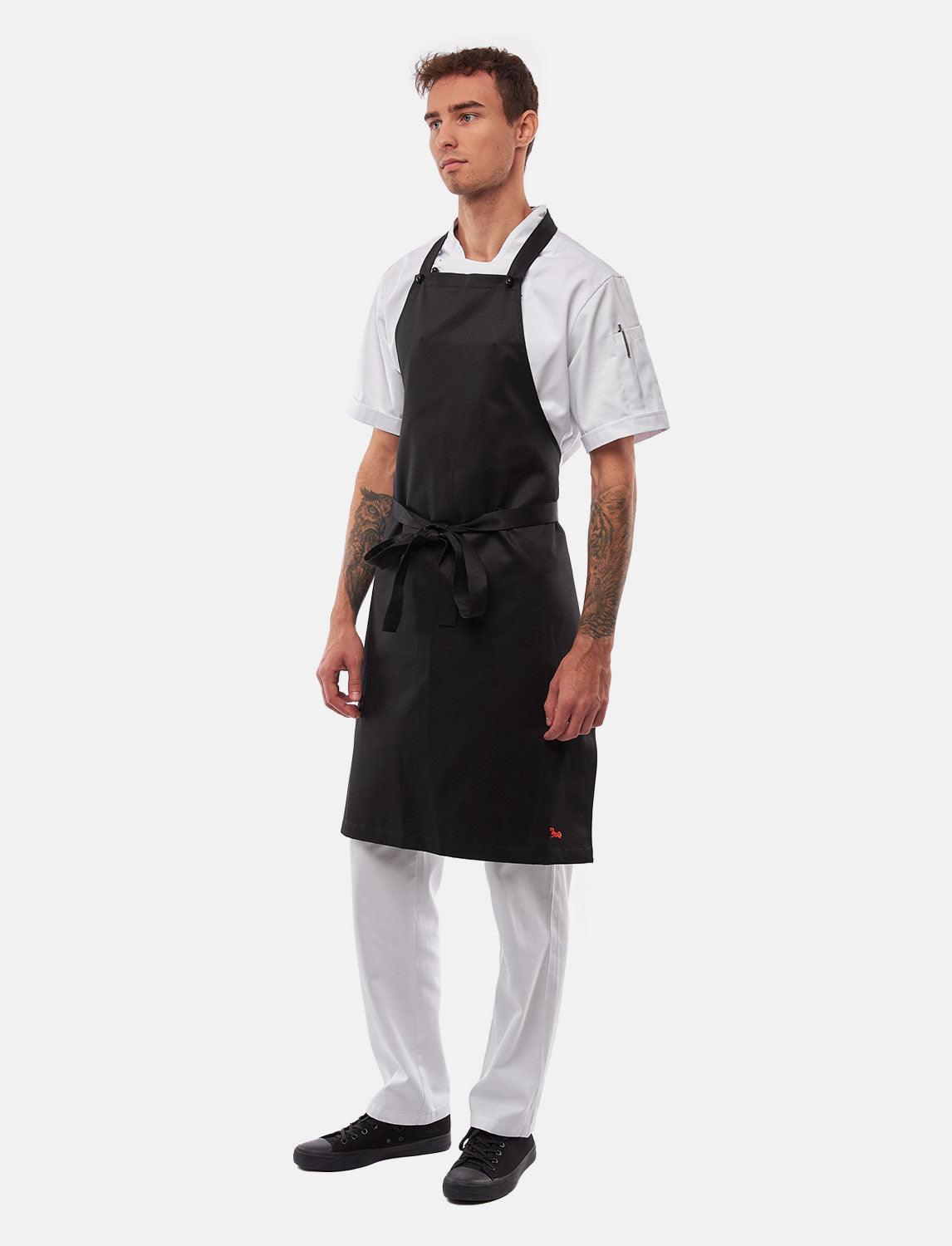 freeNeck bib apron water-repellent cooking apron unisex 105x70 cm