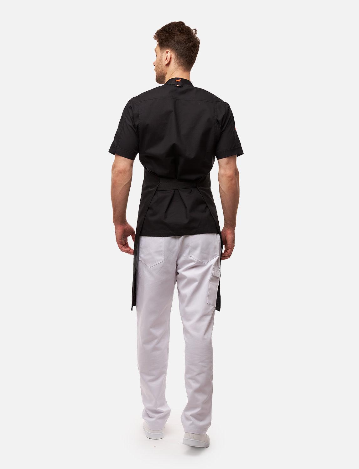 freeNeck bib apron with pockets, water-repellent, unisex cooking apron 105×70 cm