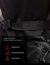 freeNeck bib apron with pockets, water-repellent, unisex cooking apron 105×70 cm