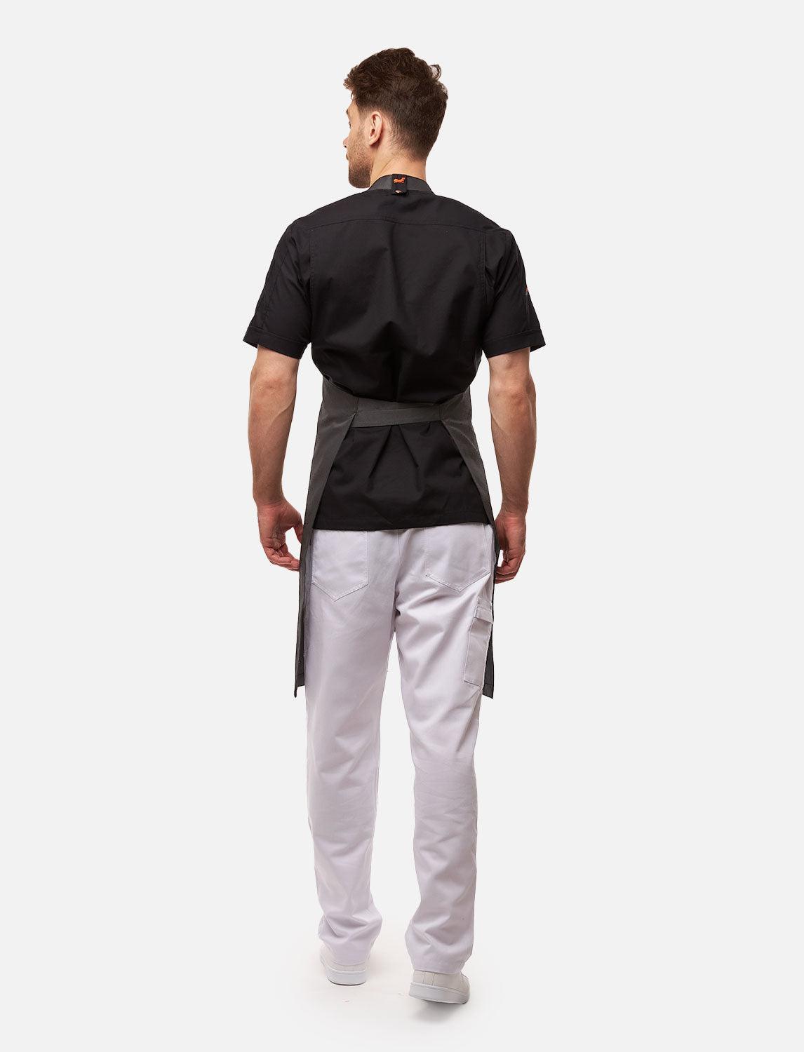 freeNeck bib apron with pockets, water-repellent, unisex cooking apron 105×70 cm