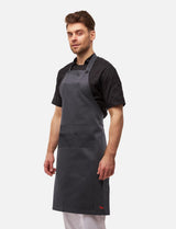 freeNeck bib apron with pockets, water-repellent, unisex cooking apron 105×70 cm