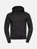 Men's hoodie with kangaroo pocket, double-layered hood, flat drawstring and slim fit