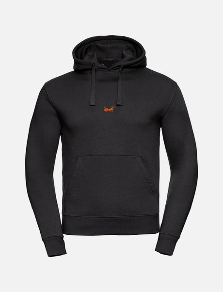 Sweat à capuche homme avec poche kangourou, capuche doublée, cordon plat et coupe ajustée