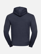 Men's hoodie with kangaroo pocket, double-layered hood, flat drawstring and slim fit
