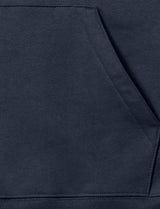 Men's hoodie with kangaroo pocket, double-layered hood, flat drawstring and slim fit