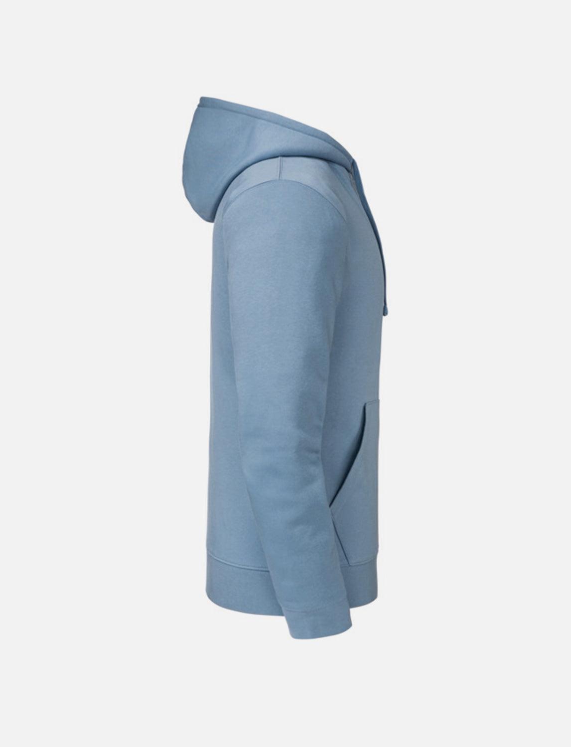 Men's hoodie with kangaroo pocket, double-layered hood, flat drawstring and slim fit