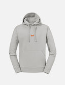 Men's hoodie with kangaroo pocket, double-layered hood, flat drawstring and slim fit