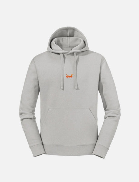 Sweat à capuche homme avec poche kangourou, capuche doublée, cordon plat et coupe ajustée