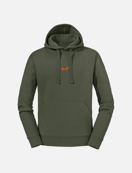 Sweat à capuche homme avec poche kangourou, capuche doublée, cordon plat et coupe ajustée