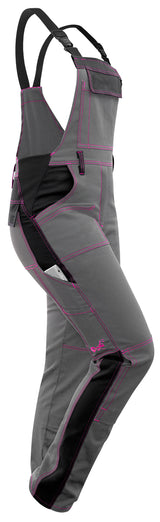 Salopette de travail femme en coton stretch avec poches pour genouillères | StrongAnt D511SCS