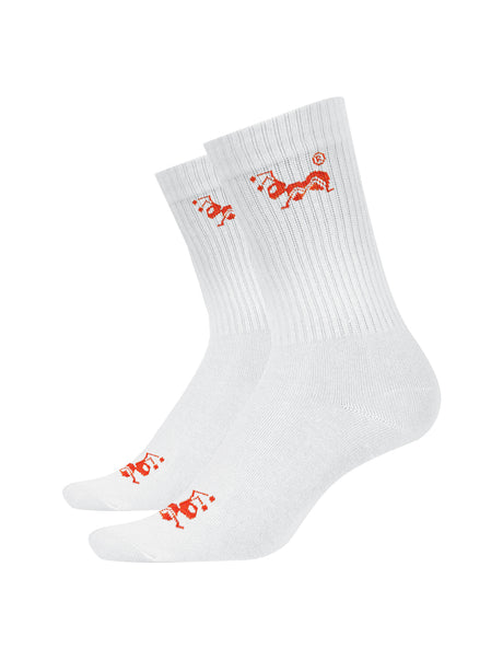 Long unisex tennis socks with terry soles